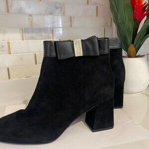 Kate Spade Black Suede Ankle Boot 9M